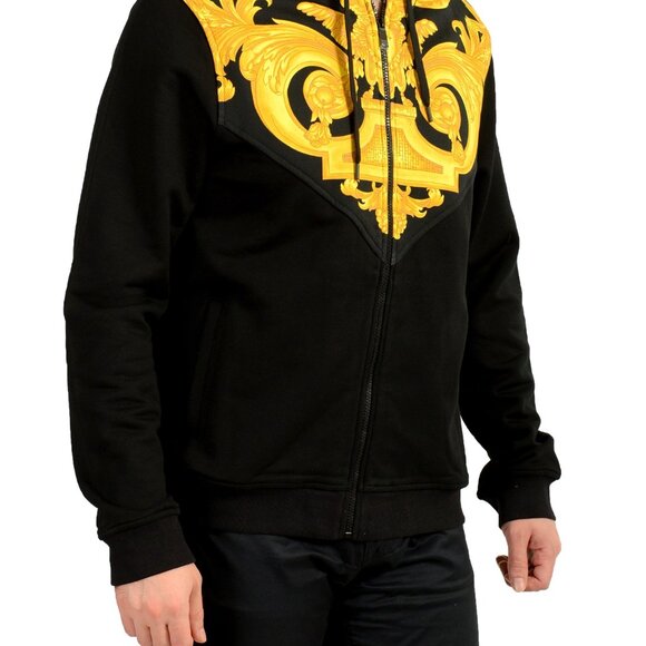 Versace Men's Multi-Color Hooded Full Zip Track Jacket Hoodie US XL IT 54 - Picture 2 of 6